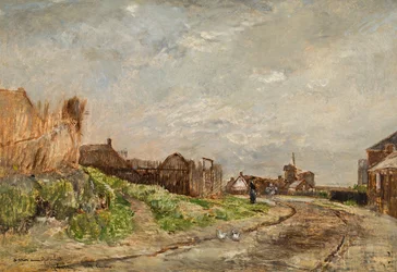 Paisaje francés cerca de Cayeux